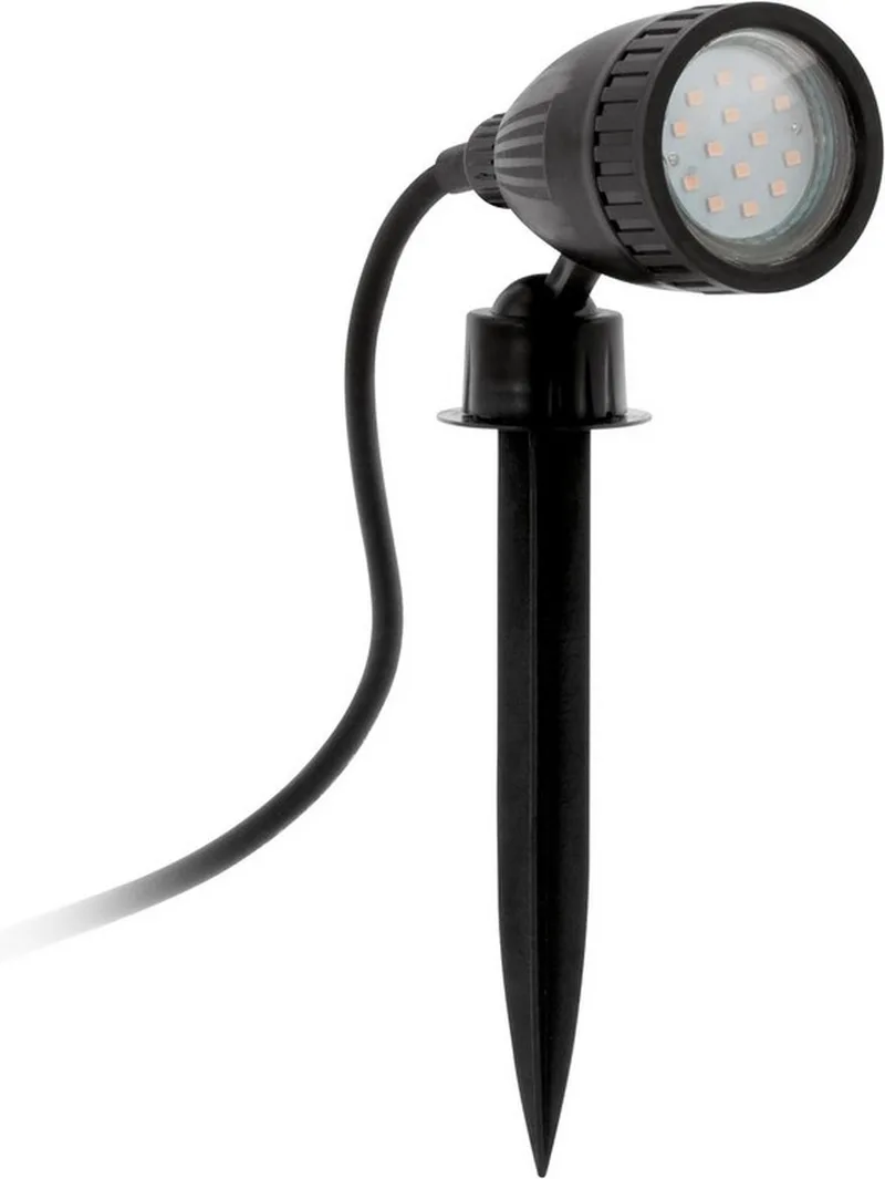 Diskret LED-spot Nema med jordspyd fra EGLO i Sort – produktbillede
