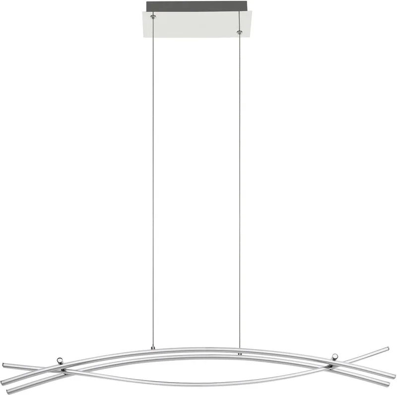 Nevado Hanglamp - LED - 90 cm - Chroom/Wit fra EGLO i Grå – produktbillede