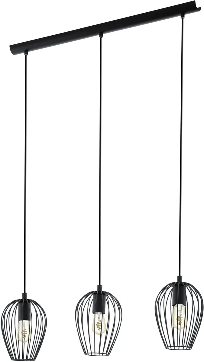 Newtown Hanglamp - E27 - 70 cm fra EGLO i Sort – produktbillede
