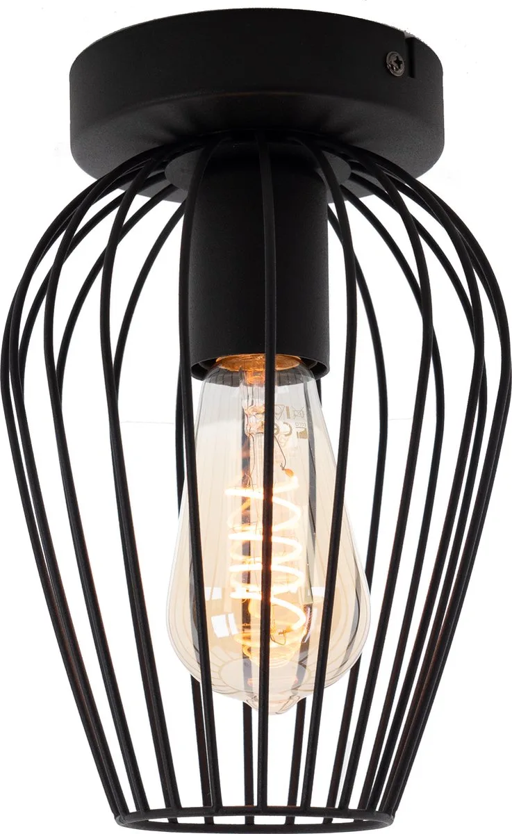 Newtown Plafondlamp - E27 - Ø 16 cm fra EGLO i Sort – produktbillede