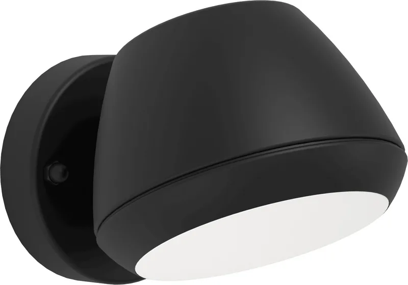 Nivarolo Wandlamp Buiten - GU10 - 18,5 cm - en Wit från EGLO i Svart – produktbild