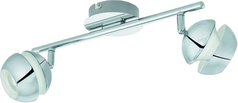Nocito 1 - Spot - 2 Lichts - Chroom, Wit fra EGLO i Krom, Hvid – produktbillede