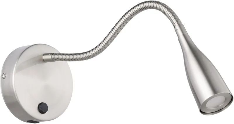 Olivandino 1 Wandlamp - LED - Ø 11 cm - Grijs - Draadloos de EGLO en Nikkelmat – photo produit