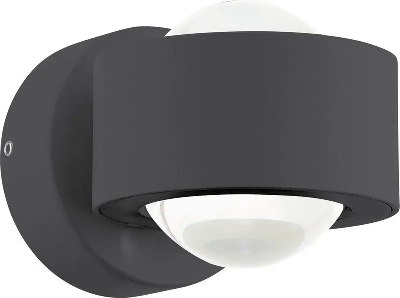 Ono 2 - Wandlamp - 2 Lichts - Helder de EGLO en Anthracite – photo produit