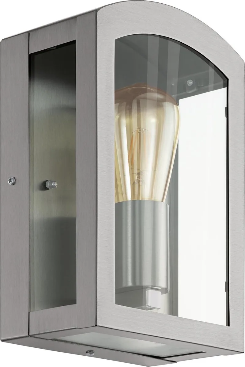 PARETTA buitenwandlamp E27 van EGLO in Roestvrijstaal – productfoto
