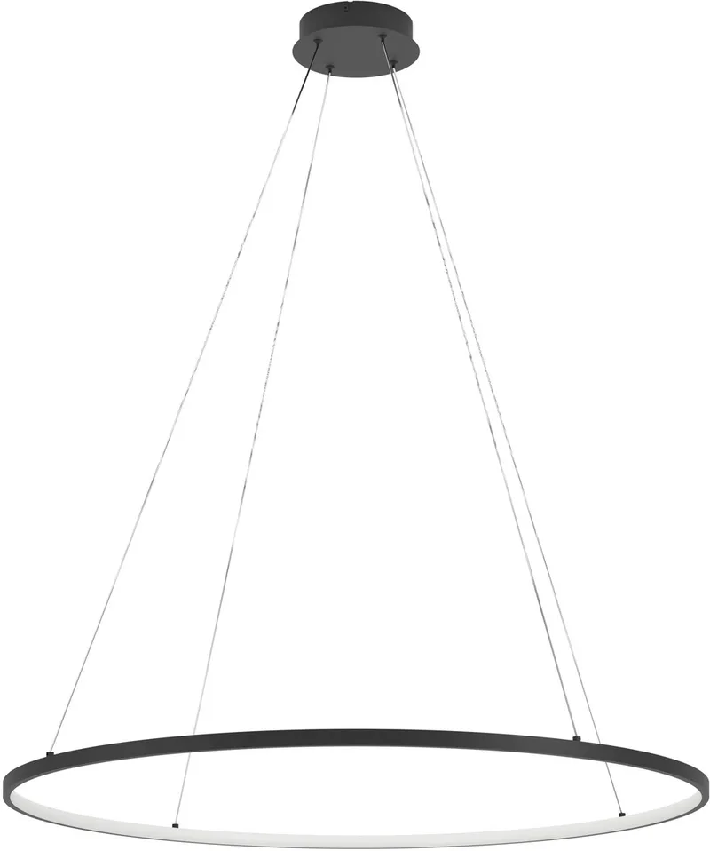 Parruta Hanglamp - LED - Ø 99 cm - Zwart | Wit - Instelbaar wit licht - Dimbaar by EGLO in Black – product photo