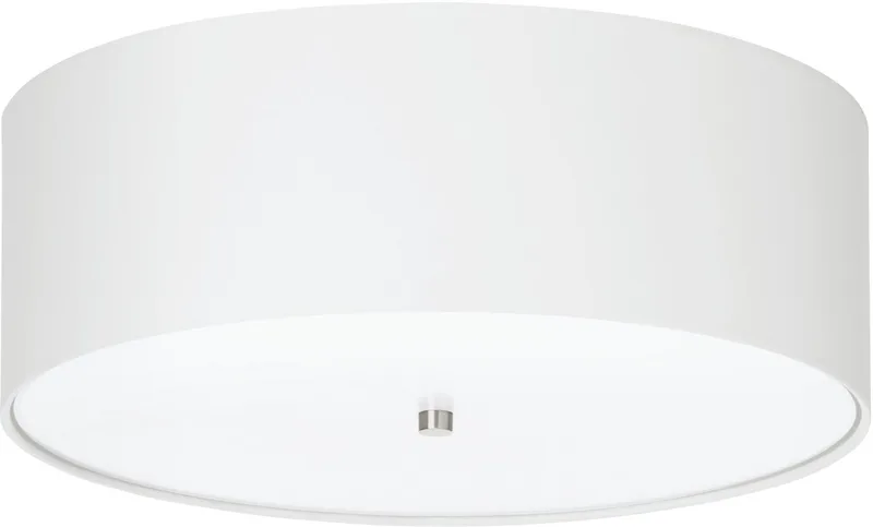 Pasteri - Plafondlamp - 3 Lichts - ø475 mm. - Nikkel-Mat fra EGLO i Hvid – produktbillede