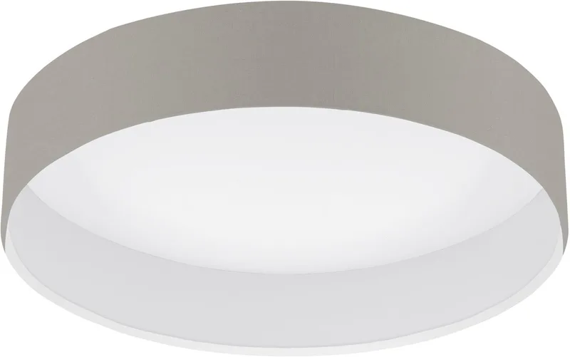 Pasteri - Plafondlamp - LED - Ø32 cm - Wit de EGLO en Taupe – photo produit 1 sur 5