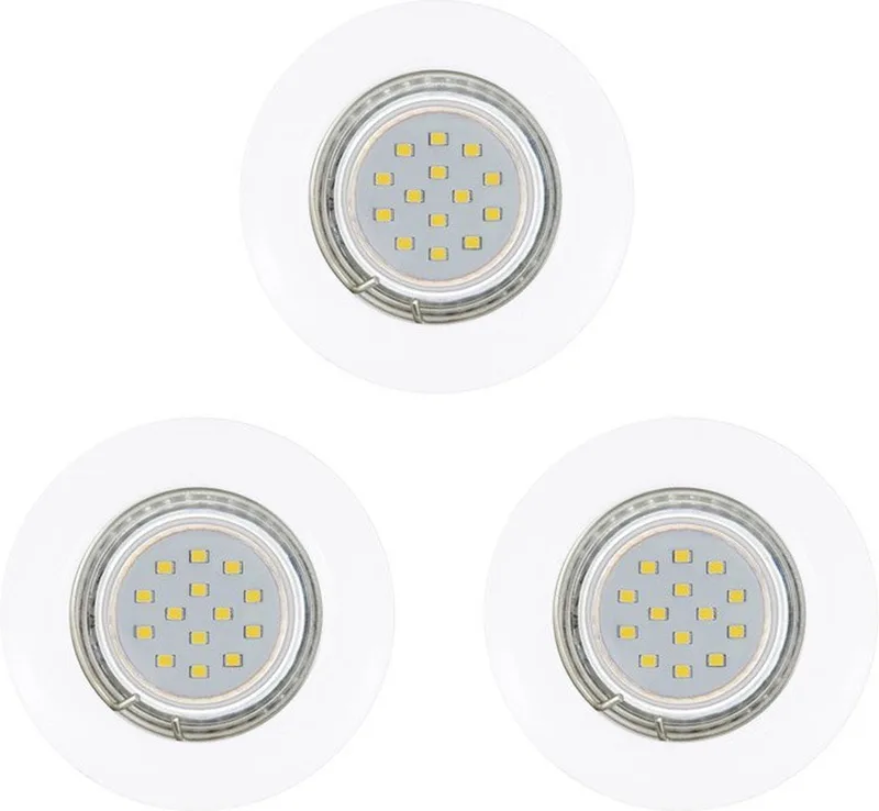 Peneto - Inbouwspotje - LED - Ø78mm. - Set 3 Spots - inclusief lichtbronnen van EGLO in Wit – productfoto