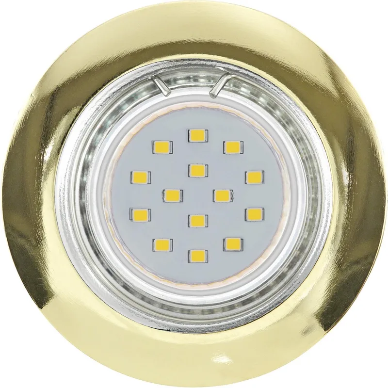 Peneto - Inbouwspotje - LED - Ø78mm. - Set 3 Spots van EGLO in Messing – productfoto