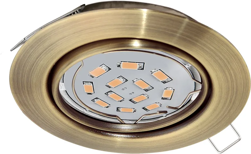 Peneto - Inbouwspotje - LED - Ø87mm. - Brons - Richtbaar de EGLO – photo produit