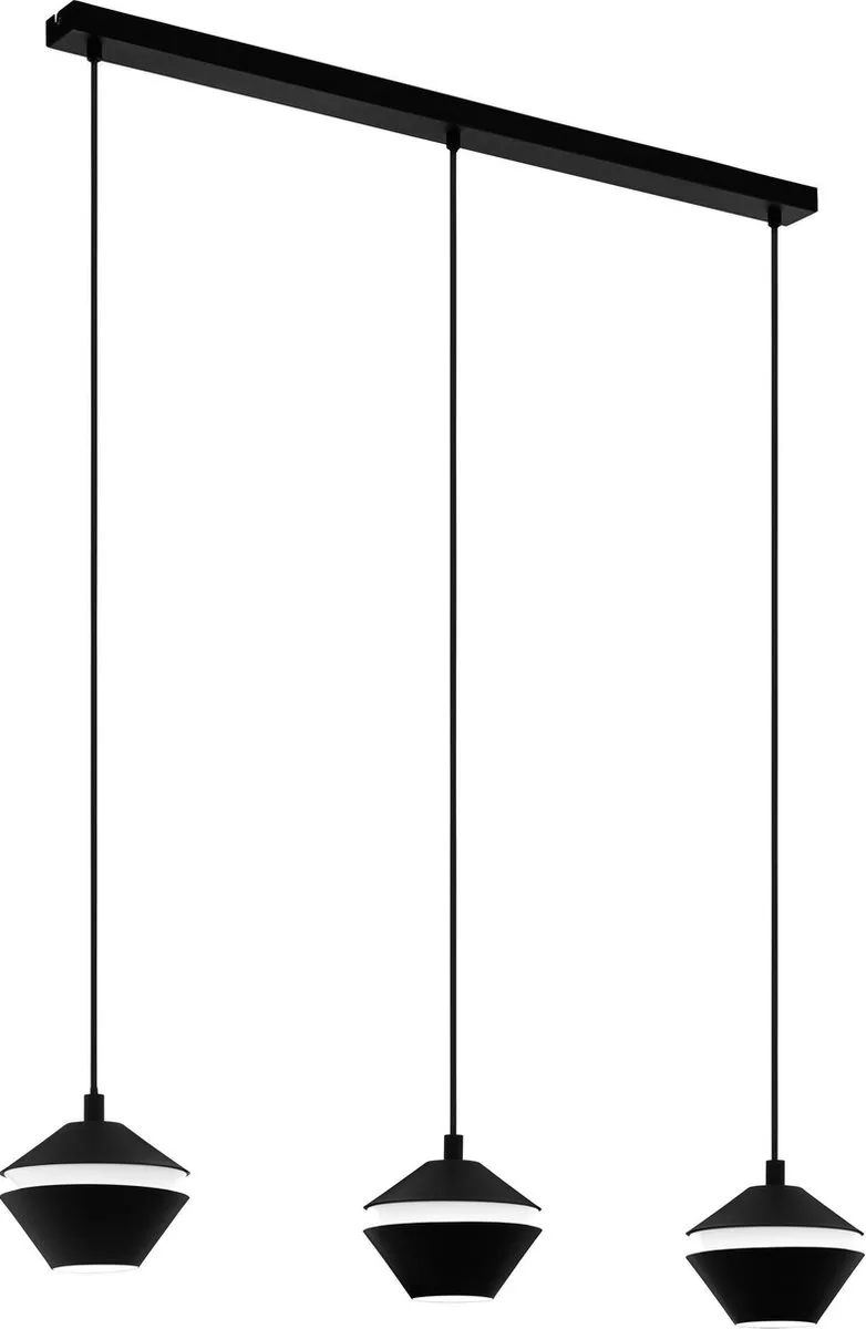 Perpigo - Hanglamp - GU10 - 92,5 cm - Zwart fra EGLO i Sort, Hvid – produktbillede