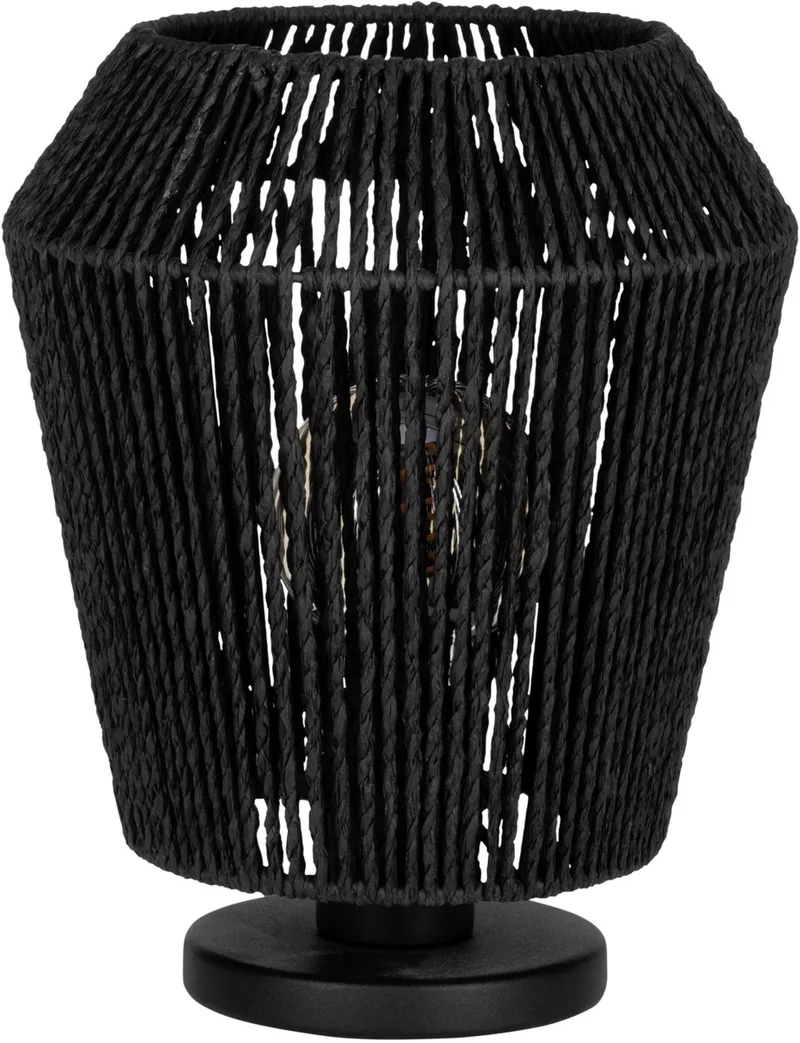Persley Tafellamp - E27 - 27,5 cm - Papier de EGLO en Noir – photo produit