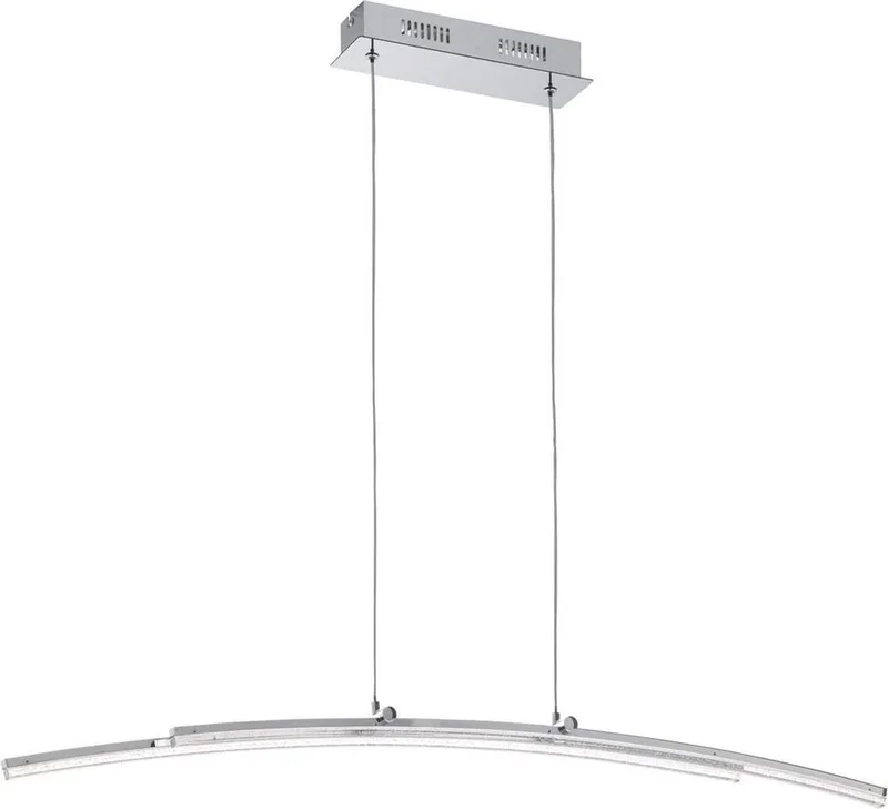 Pertini - Hanglamp - 2 Lichts - Transparant fra EGLO i Krom – produktbillede