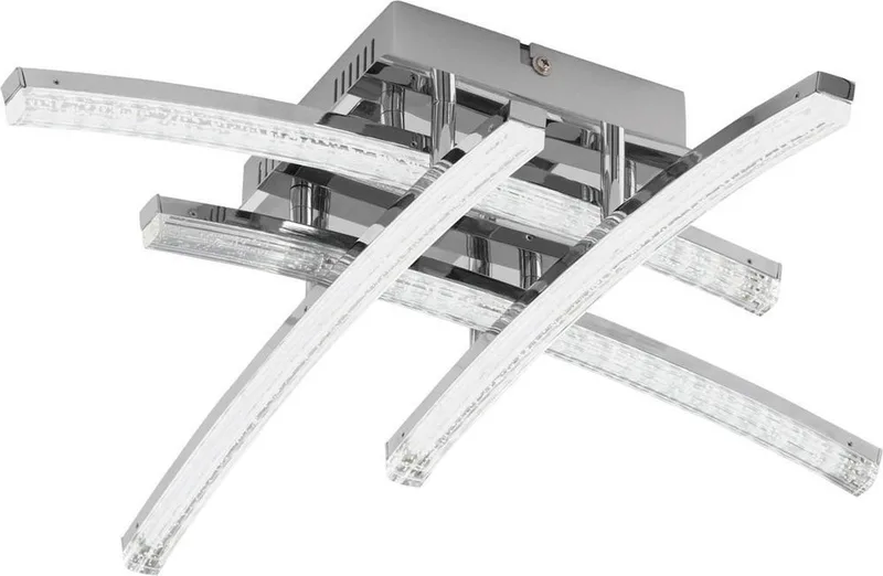 Pertini - Plafondlamp - 4 Lichts - Transparant fra EGLO i Krom – produktbillede