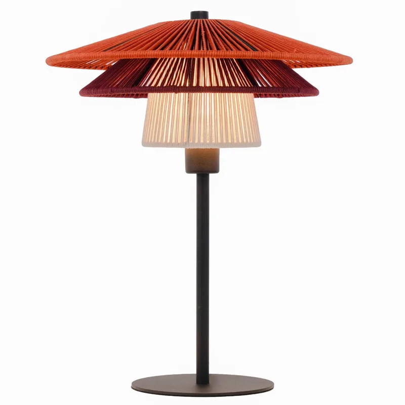 Pignona Tafellamp - E14 - 39 cm - Rood/Oranje/Wit/Zwart de EGLO en Rouge – photo produit