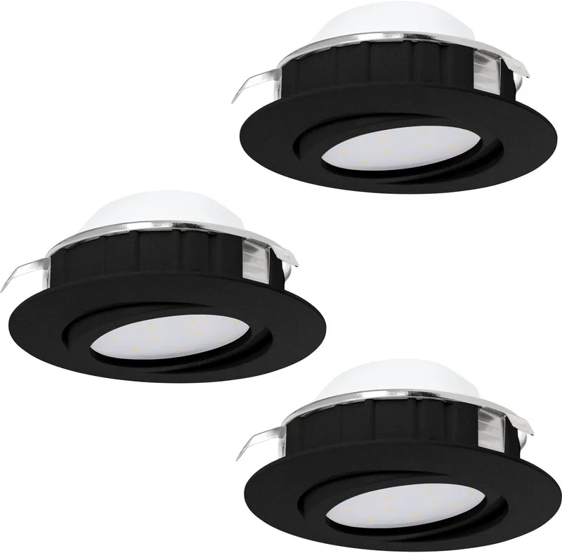 Pineda Inbouwlamp - LED - 8.4 cm de EGLO en Noir – photo produit