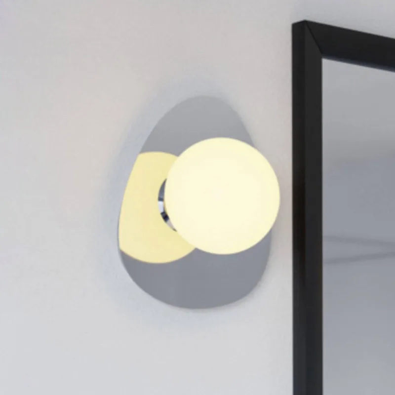 plafondlamp CASTROVIDO chroom 24 cm, 1-lamp, IP44 G9-LED fra EGLO i Krom, Hvid – produktbillede