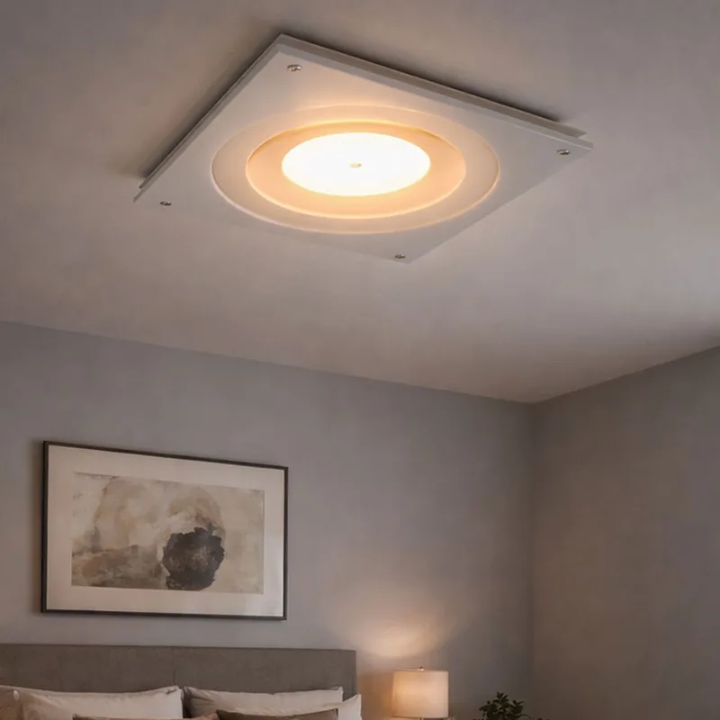 Plafondlamp metaal wit satijn de EGLO en Argent – photo produit