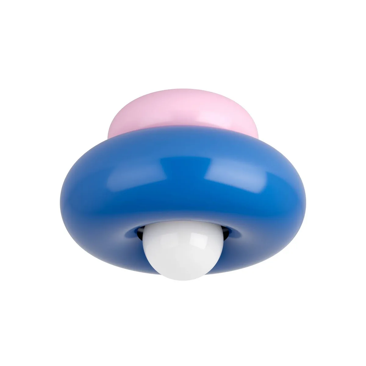 Plafondlamp Torchiarolo, blauw/roze, metaal, E27 de EGLO en Bleu, Rosé – photo produit