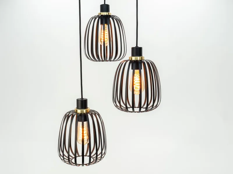 Pocicas Hanglamp - E27 - Ø 35 cm - Zwart | Goud von EGLO in Schwarz – Produktfoto