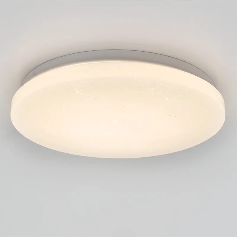 Pogliola-E Plafondlamp - Wandlamp - LED - Ø 26 cm - Sterren - Glinsterend fra EGLO i Hvid – produktbillede