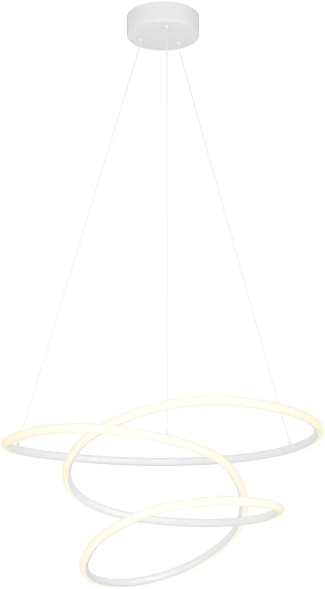 Racale Hanglamp - Ø 58 cm - Wit - Instelbaar wit licht (warm, neutraal en daglicht) de EGLO en Blanc – photo produit
