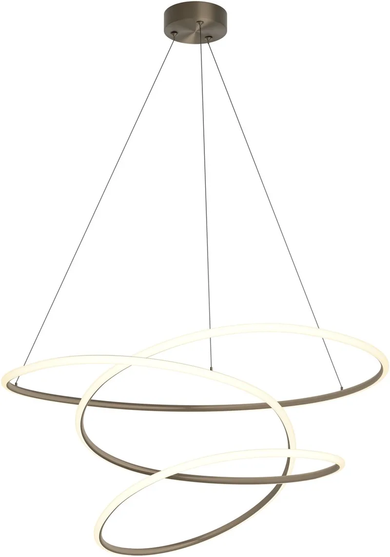 Racale Hanglamp - Ø 78 cm - Instelbaar wit licht (warm, neutraal en daglicht) de EGLO en Bronze – photo produit