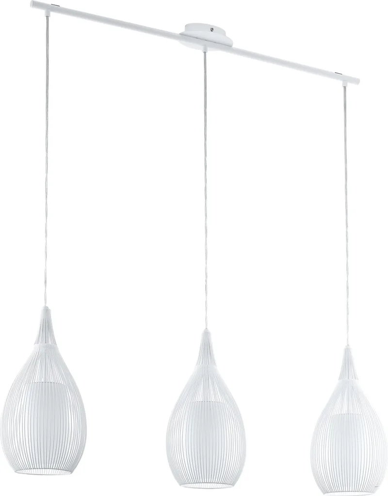 Razoni - Hanglamp - 3 Lichts - Lengte 990mm. från EGLO i Vit – produktbild