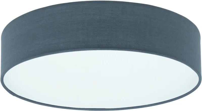 Revilla 1 Plafondlamp - E27 - Staal | Textiel de EGLO en Wit:Grijs – photo produit