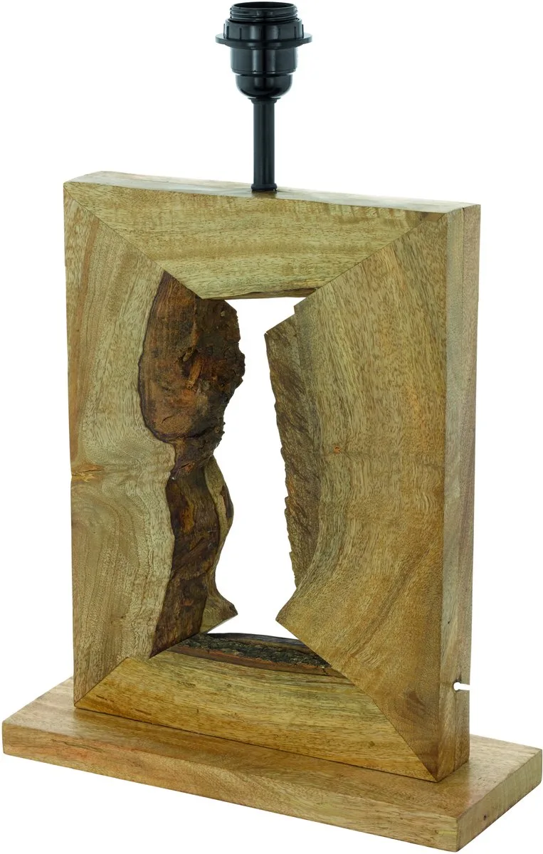 Ribadeo tafellamp - E27 -27x12x41,5 cm (L*B*h) - Hout de EGLO en Marron – photo produit