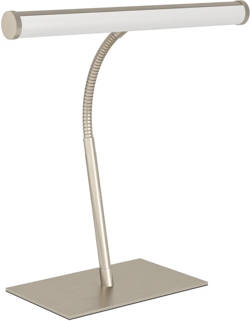 Riccione Tafellamp - Bureaulamp - 39.5 cm - Instelbaar wit licht (warm, neutraal en daglicht) - Dimbaar by EGLO in Nikkel – product photo