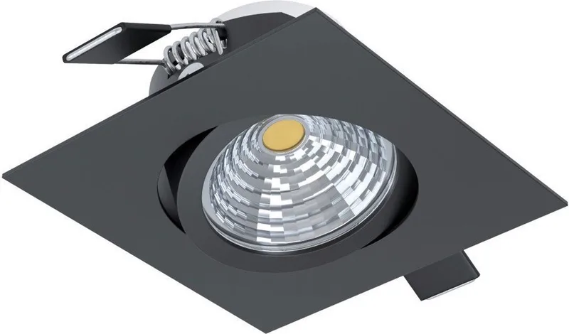 Richtbare led spot Saliceto vierkant - 6w - 2700K by EGLO in Black – product photo