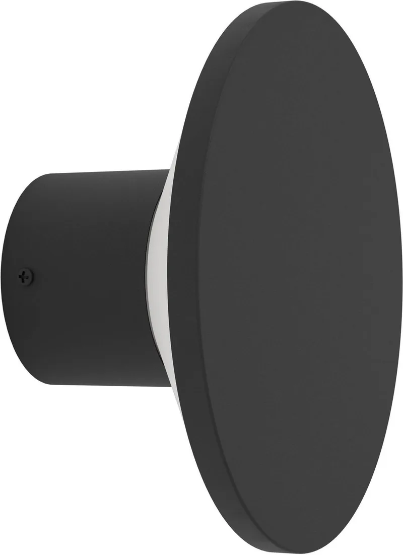 Rigosa Wandlamp Buiten - LED - Ø 18.5 cm - Zwart/Wit de EGLO en Noir – photo produit