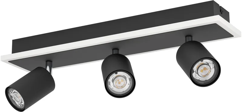 Rimbocchi 1 Spot - LED - 46 cm - Zwart | Wit - Dimbaar - Lichtscenario's de EGLO en Noir – photo produit