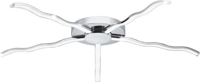Roncade - Wand/Plafondlamp - 1 Lichts - Wit by EGLO in Chrome – product photo