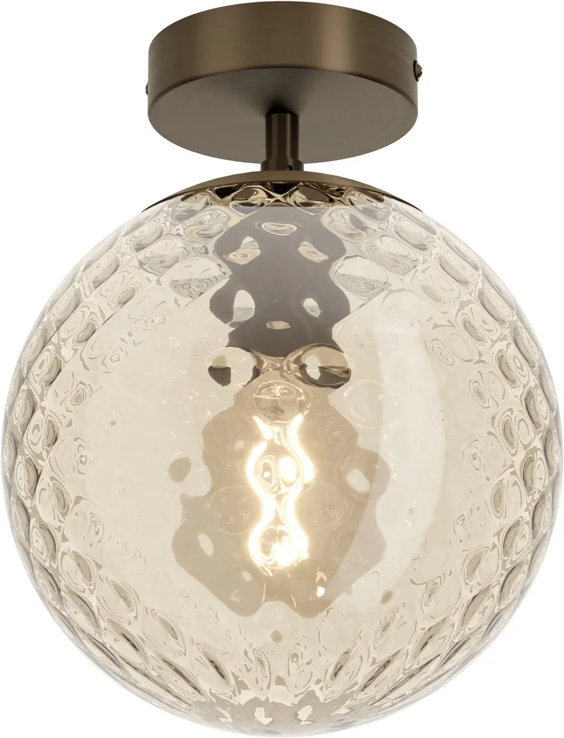 Rondo 2 Plafondlamp - E27 - Ø 20 cm - Donker Brons/Bruin de EGLO en Donker Brons – photo produit