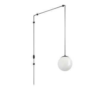 Rondo 3 Hanglamp - E27 - Staal | Glas | Kunststof - Zwart | Wit van EGLO in Zwart – productfoto 3 van 5