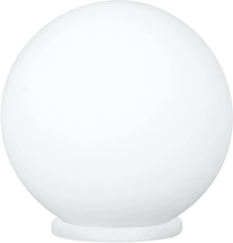 Rondo Tafellamp - 1 Lichts - Ø200mm. - Wit fra EGLO i Sølv – produktbillede