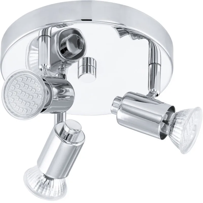 Rosaro 1 Opbouwspot - GU10 - Staal de EGLO en Chrome – photo produit