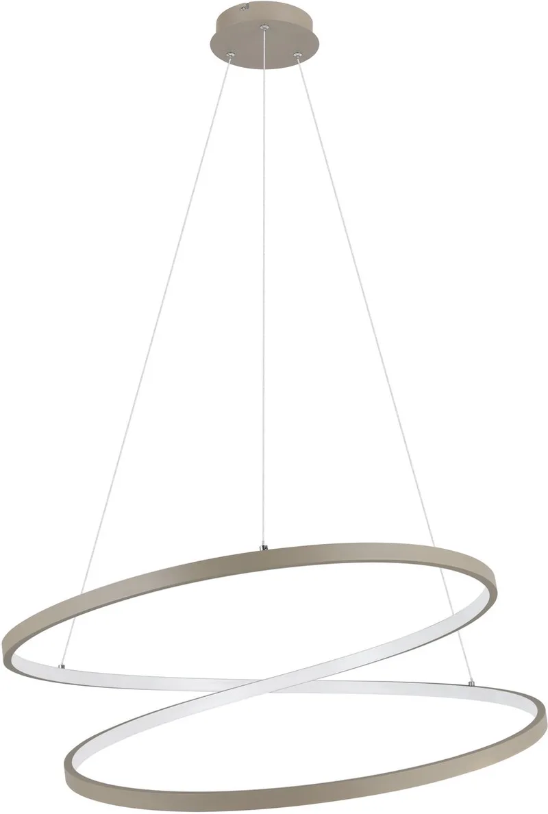 Ruotale Hanglamp - LED - Ø 70 cm - Zandkleur/Beige/Wit från EGLO i Zandkleur – produktbild