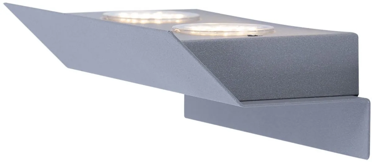 Rustega - Buitenverlichting - Wandlamp - 2 Lichts - LED de EGLO en Argent – photo produit