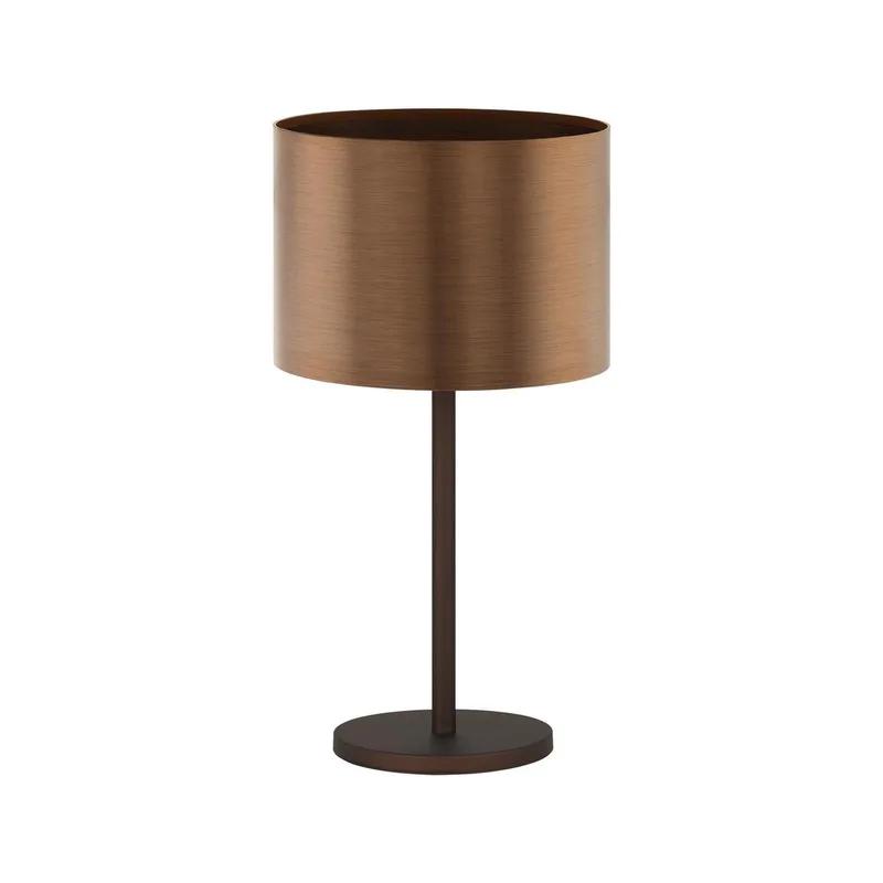 Saganto 1 - tafellamp - 1-lichts - Ø35 cm - E27 - bruin/koperkleurig fra EGLO i Brun – produktbillede