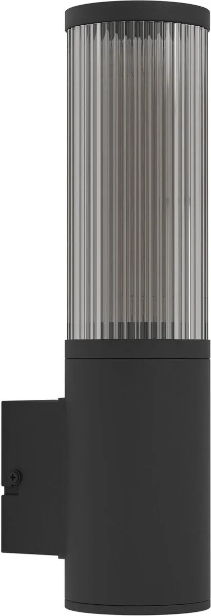 Salle Wandlamp Buiten - E27 - 31 cm - Smoke van EGLO in Zwart – productfoto