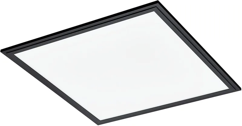 Salobrena 1 Plafondlamp - LED - 45 cm - Zwart | Wit - Aluminium de EGLO en Noir – photo produit