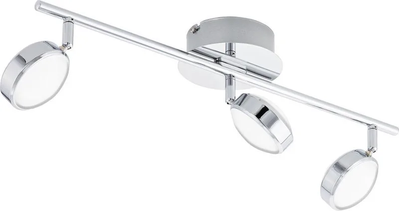 Salto - Spot - 3 Lichts - Gesatineerd de EGLO en Chrome – photo produit