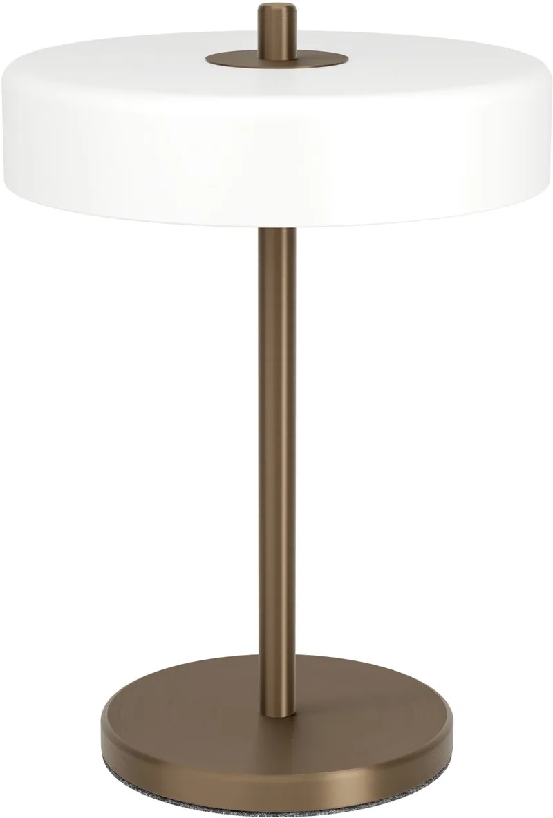 Salve Tafellamp - E14 - 33 cm - Donker Brons/Wit de EGLO en Donker Brons – photo produit