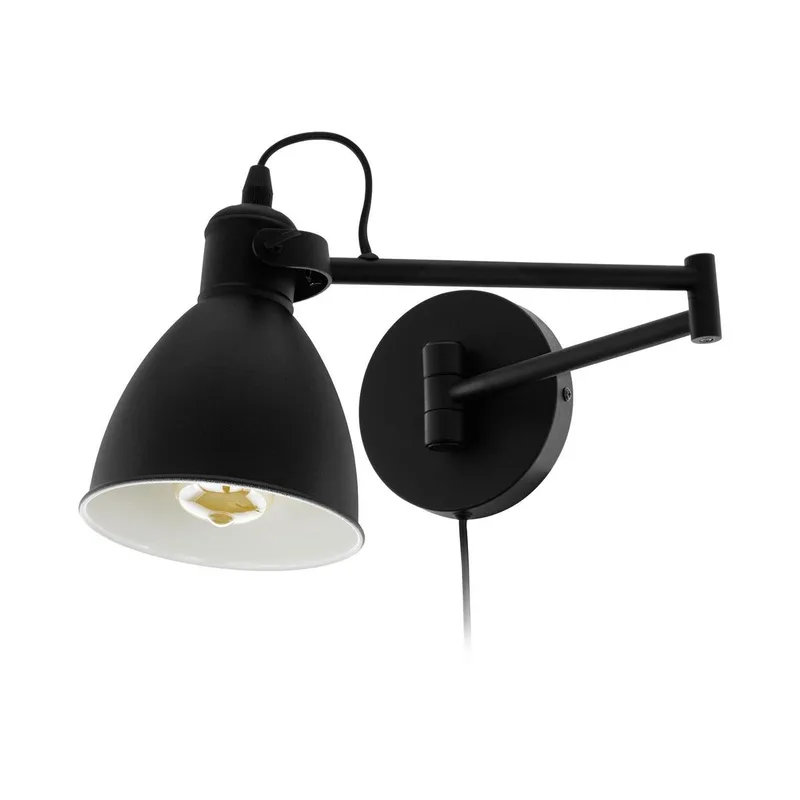 San Peri Wandlamp - E27 - 30 cm de EGLO en Noir – photo produit