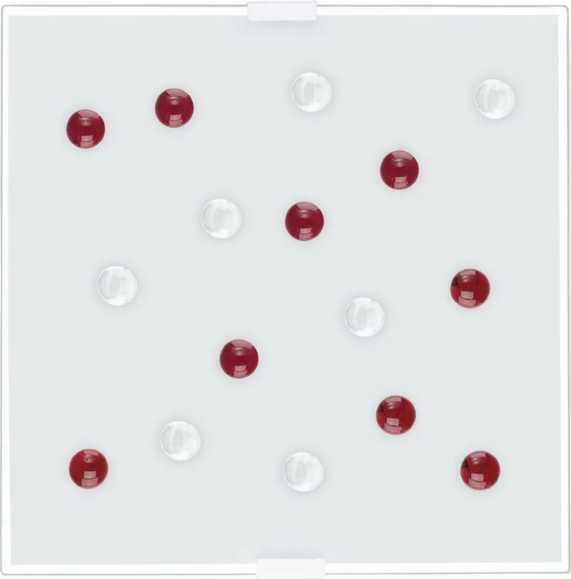 Santiago 1 - Wand/Plafondlamp - LED - Helder, Rood de EGLO en Blanc – photo produit