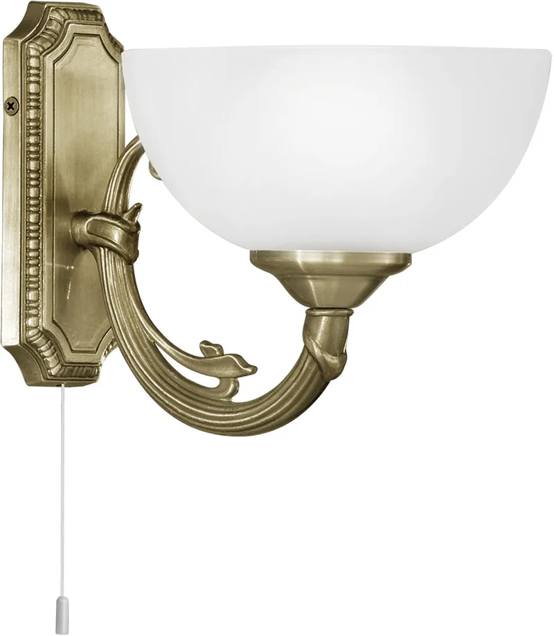 Savoy - Wandlamp - 1 Lichts - Brons van EGLO in Wit – productfoto